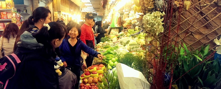 Gemüsemarkt in Taipeh
